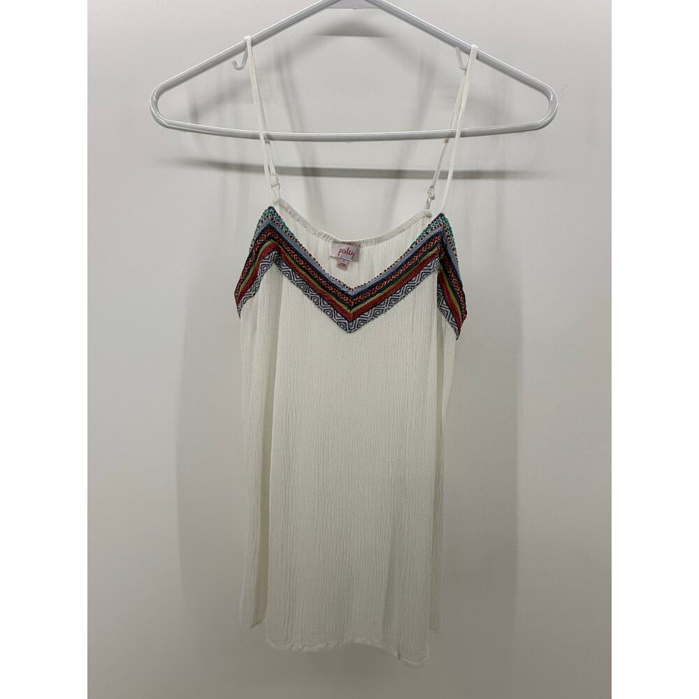 Pixley Tesser Embroidered tank top - Stitch Fix - size S